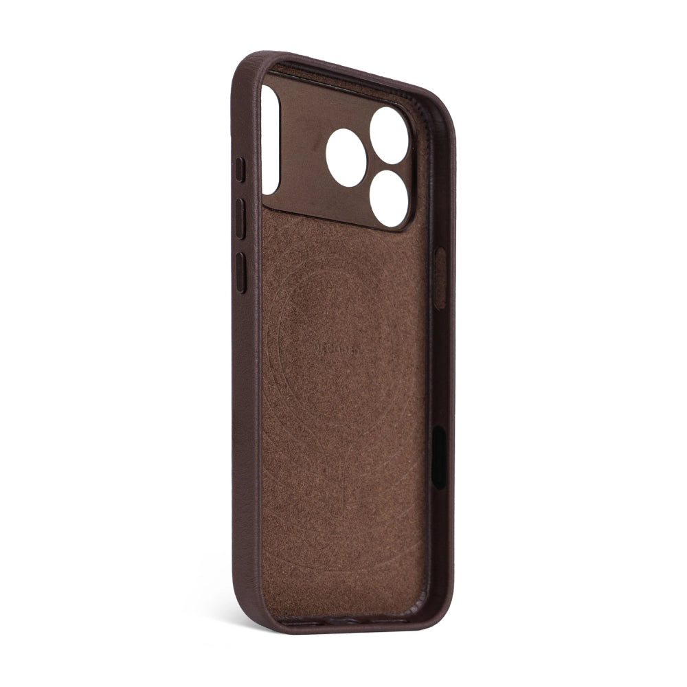 Funda Piel Marrón iPhone 17 Pro | Decoded