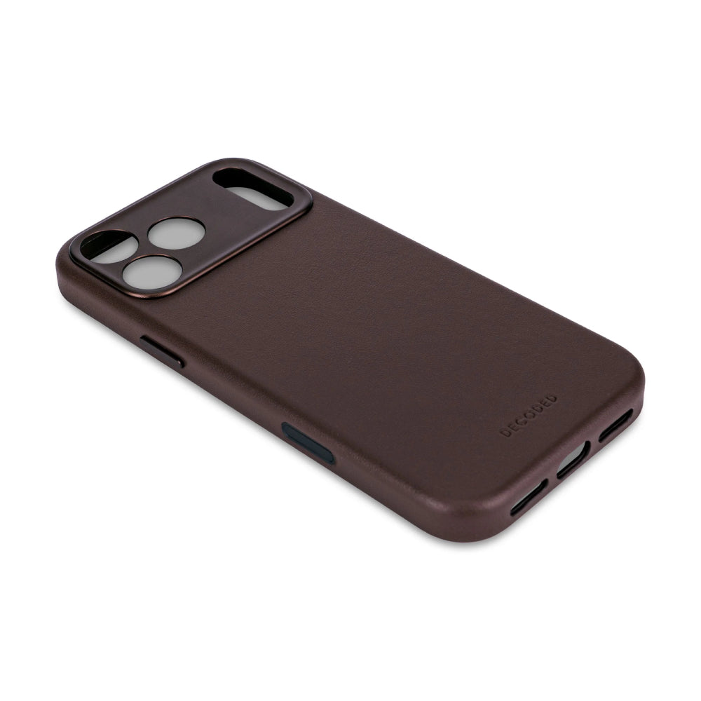 Funda Piel Marrón iPhone 17 Pro | Decoded