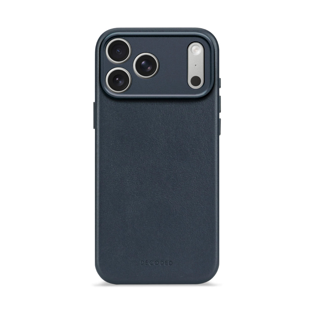 Funda Piel Azul iPhone 17 Pro | Decoded