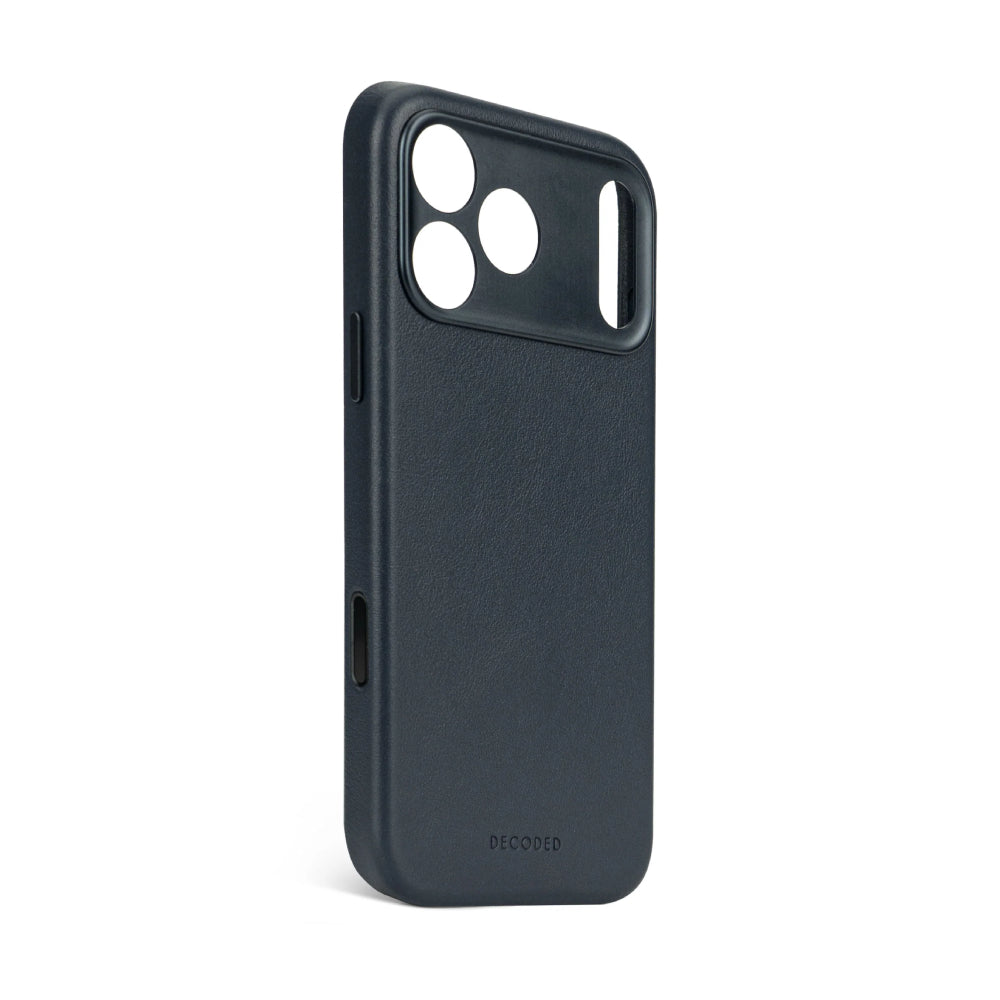 Funda Piel Azul iPhone 17 Pro | Decoded