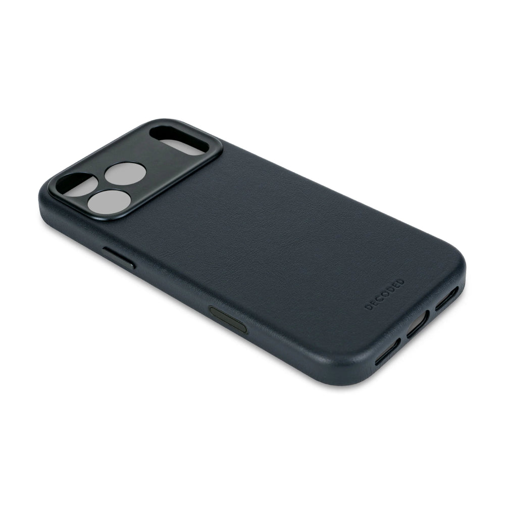 Funda Piel Azul iPhone 17 Pro | Decoded