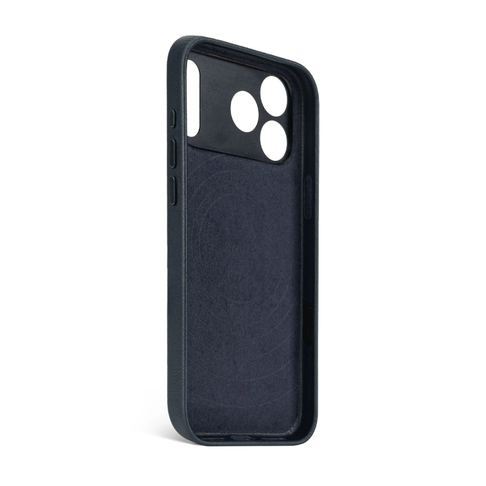 Funda Piel Azul iPhone 17 Pro | Decoded