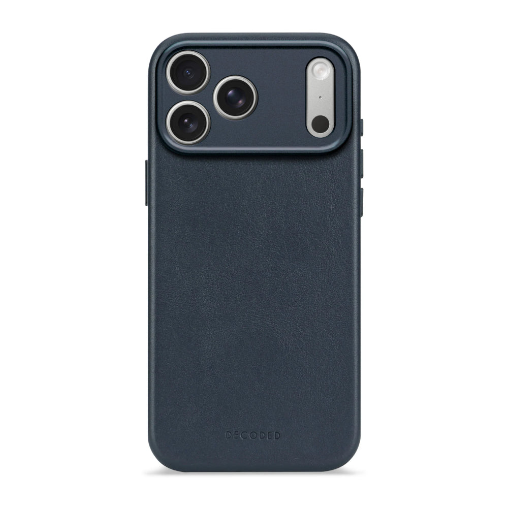 Funda Piel Azul iPhone 17 Pro Max | Decoded