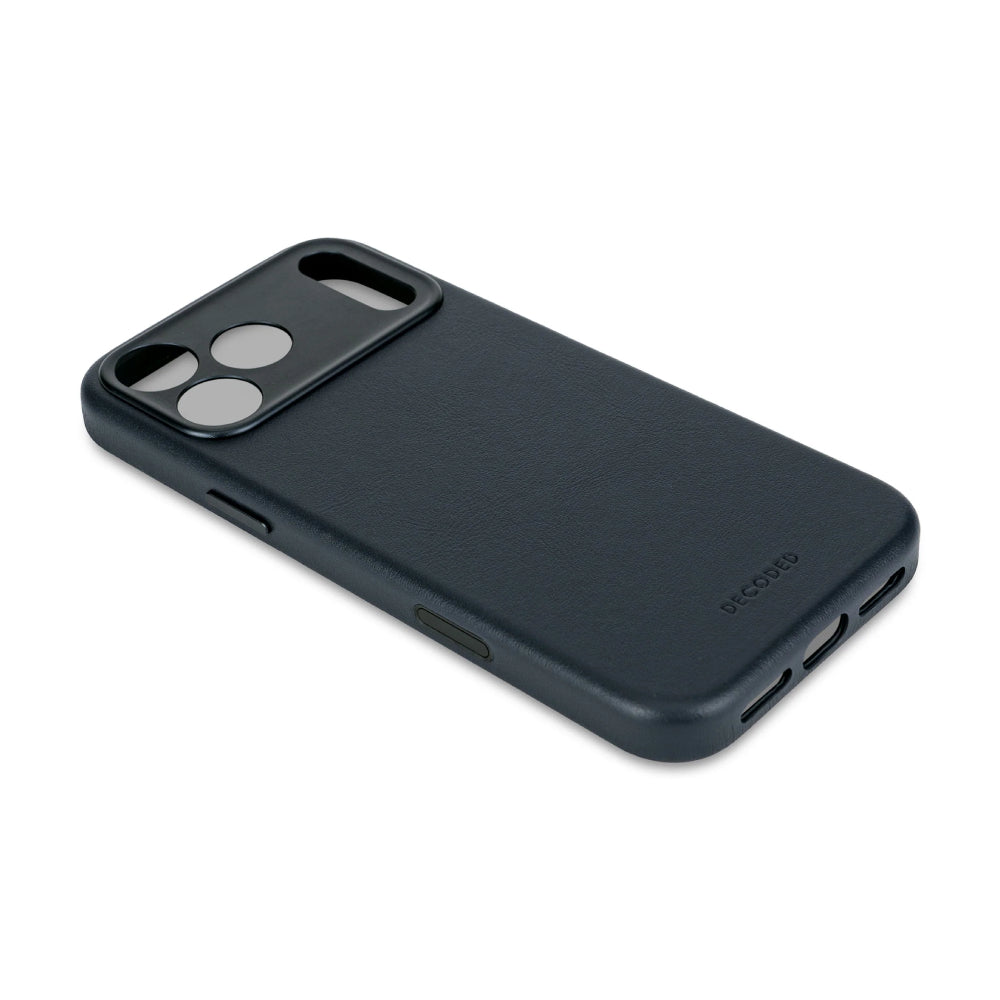 Funda Piel Azul iPhone 17 Pro Max | Decoded
