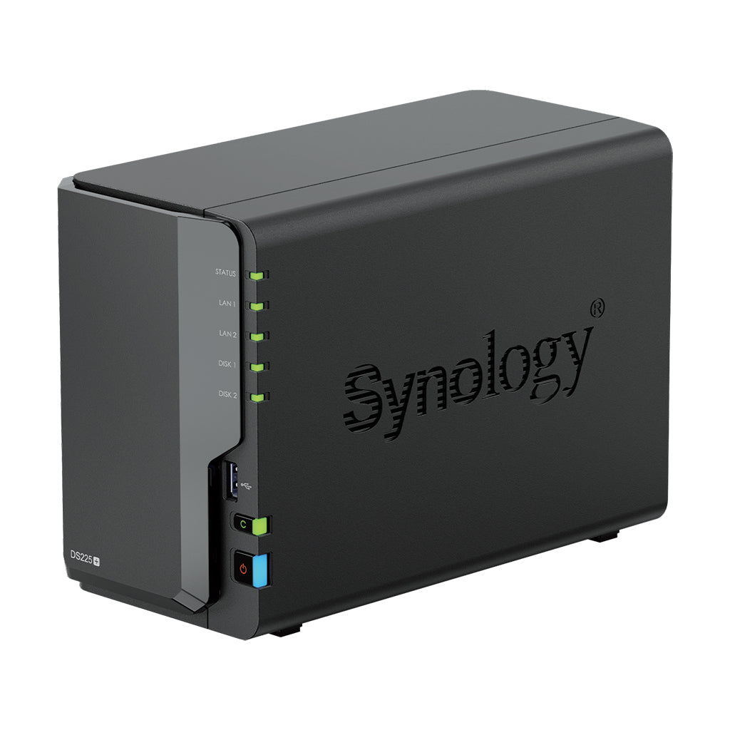 Servidor NAS DiskStation DS225+ 2GB RAM 2 bahías 3.5"/2.5" | Synology