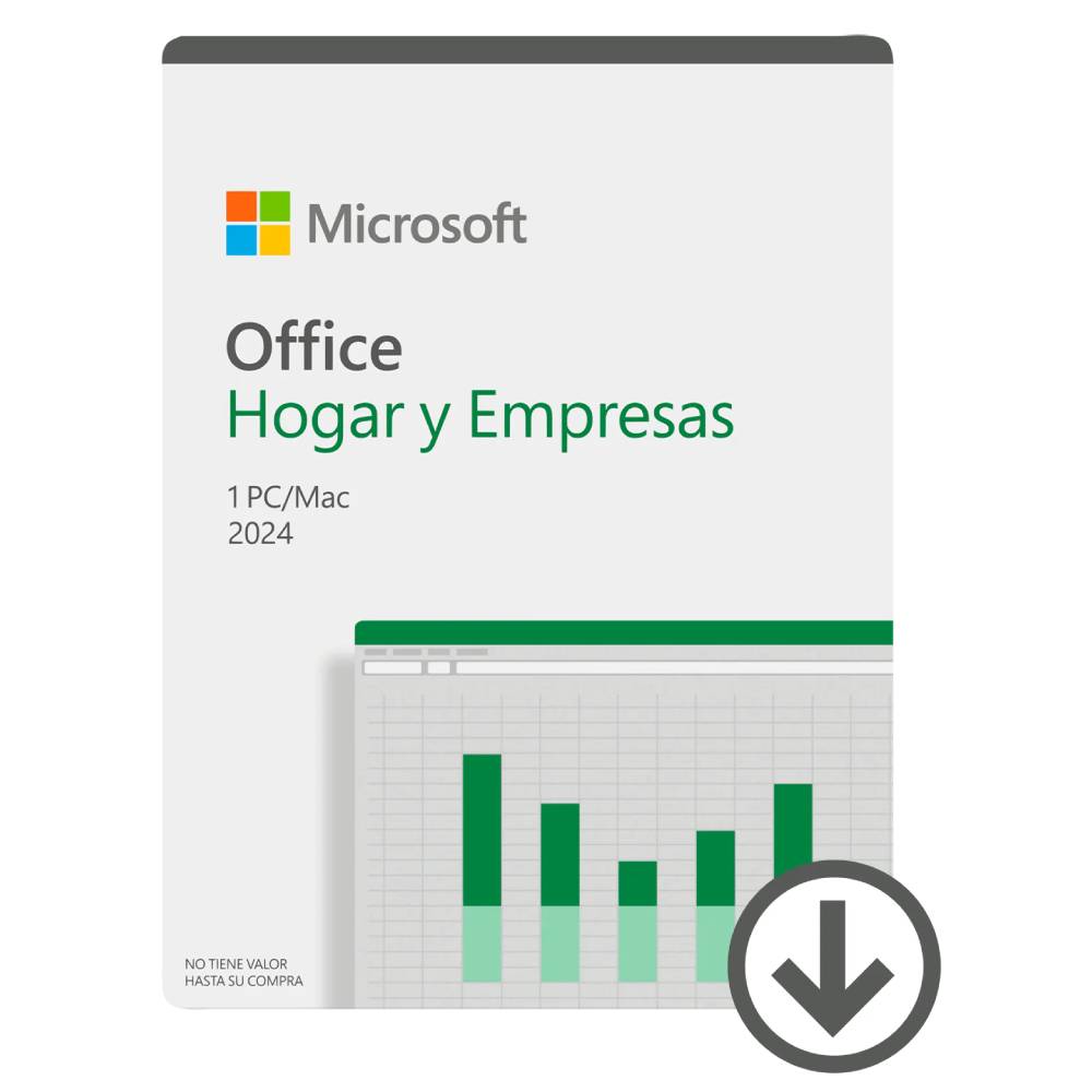 Tarjeta Microsoft Office Hogar y Empresas 2024