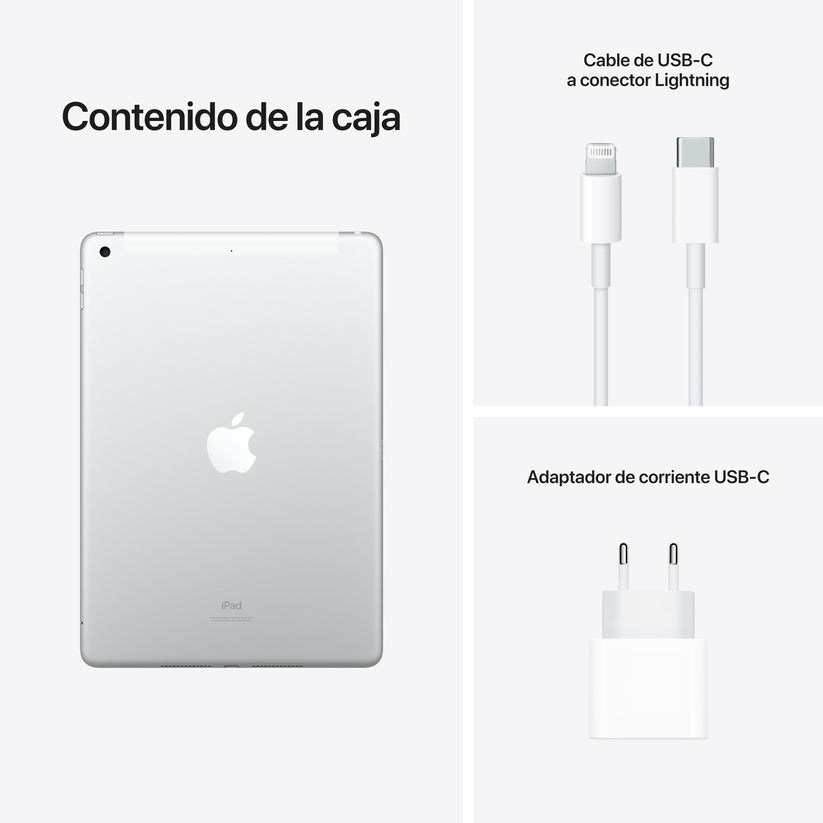 iPad de 10,2 pulgadas, Plata, 64 GB, Wi-Fi + Cellular - Rossellimac