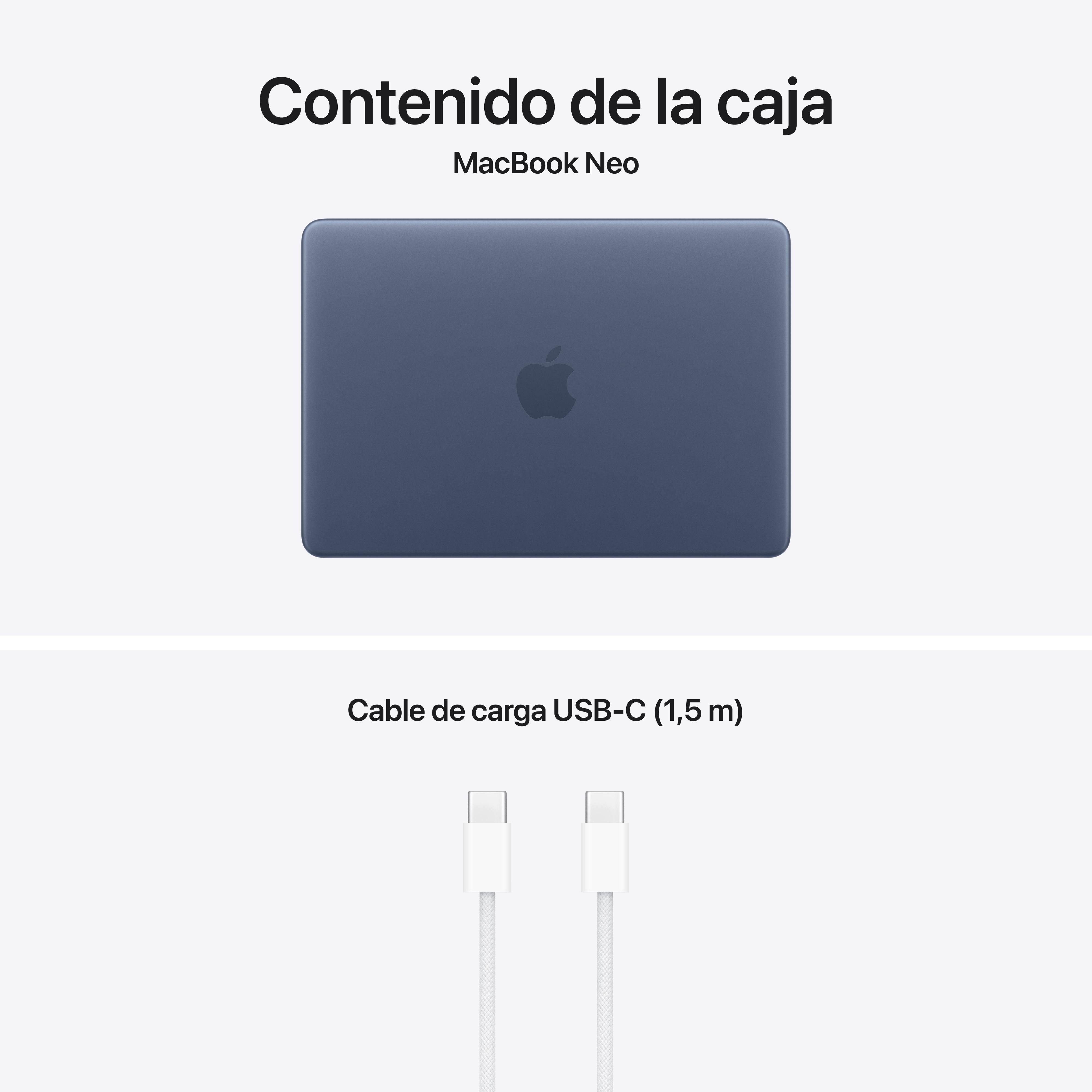 MacBook Neo de 13 pulgadas: Chip A18 Pro de Apple con CPU de 6