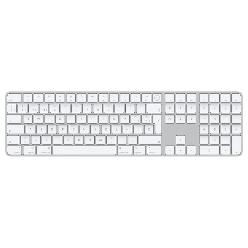 Magic Keyboard con Touch ID y teclado numérico para modelos de Mac con chip de Apple, en blanco, Español - Rossellimac