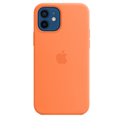 Funda de silicona con MagSafe para el iPhone 12 y iPhone 12 Pro, Naranja kumquat - Rossellimac