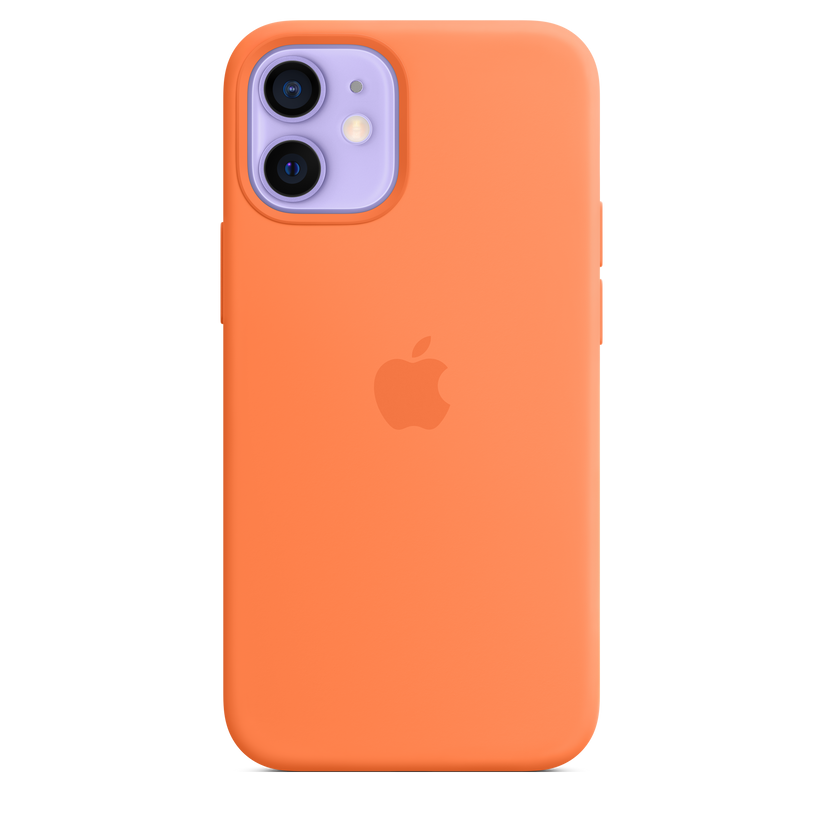 Funda de silicona con MagSafe para el iPhone 12 mini, Naranja kumquat - Rossellimac