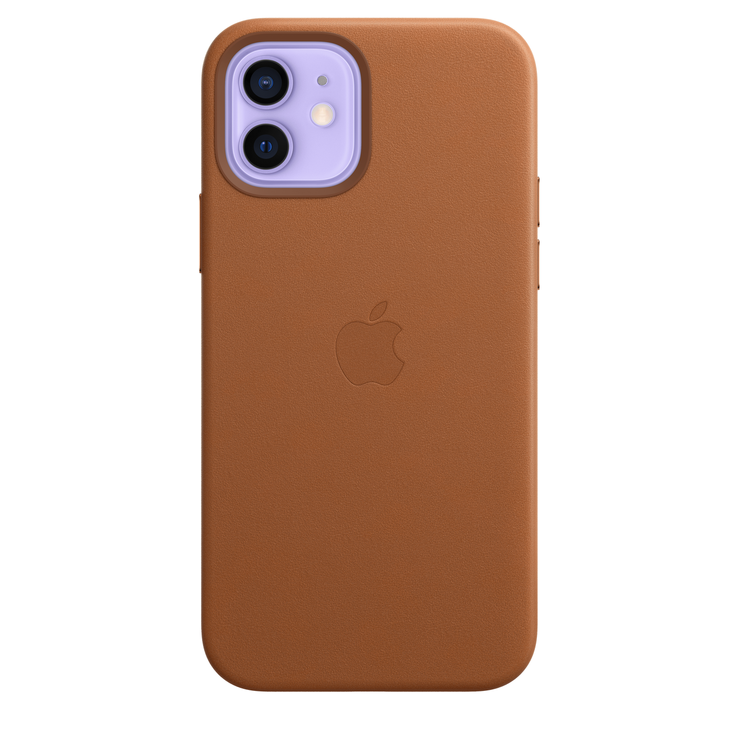 Funda de piel con MagSafe para el iPhone 12 y iPhone 12 Pro, Marrón caramelo - Rossellimac