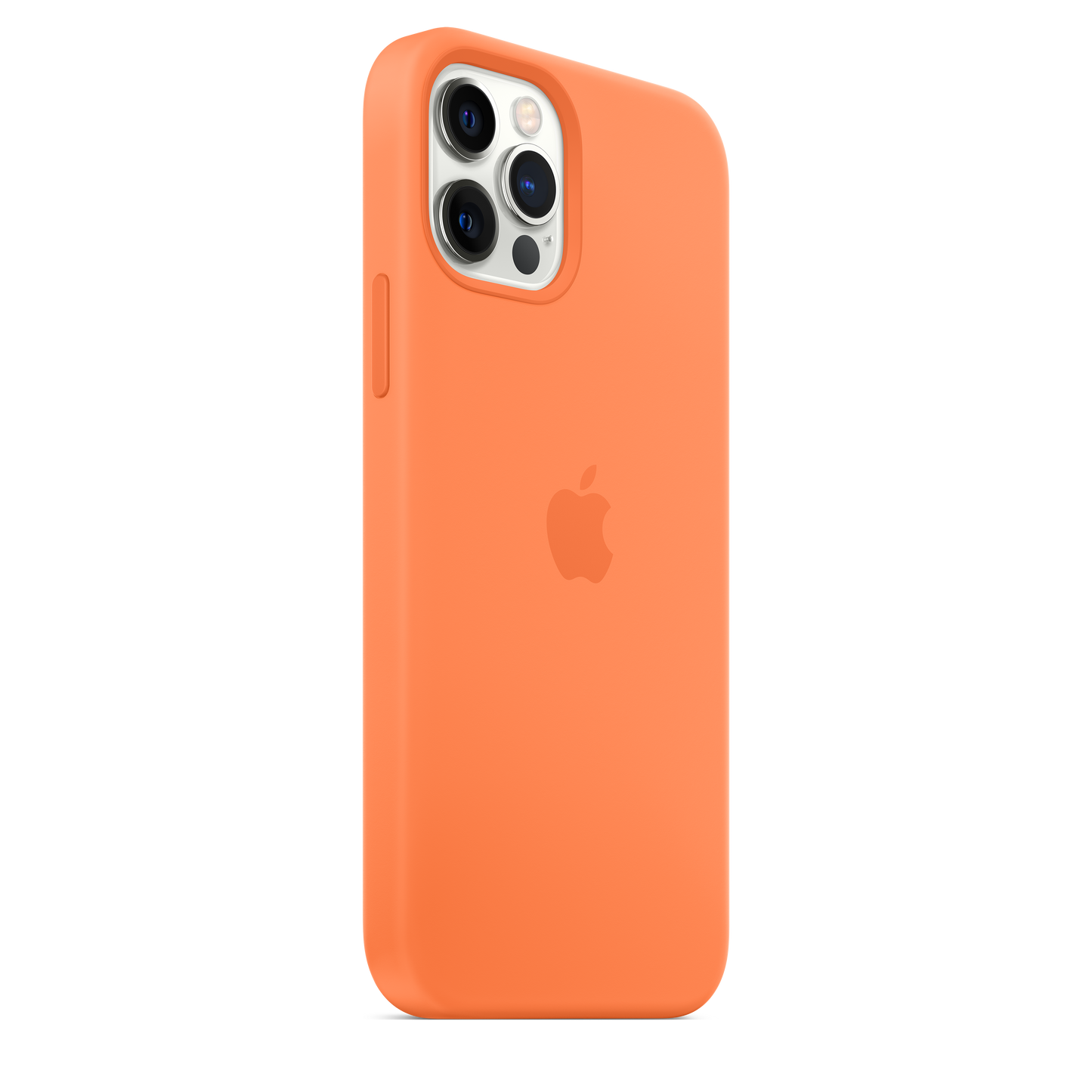 Funda de silicona con MagSafe para el iPhone 12 y iPhone 12 Pro, Naranja kumquat - Rossellimac