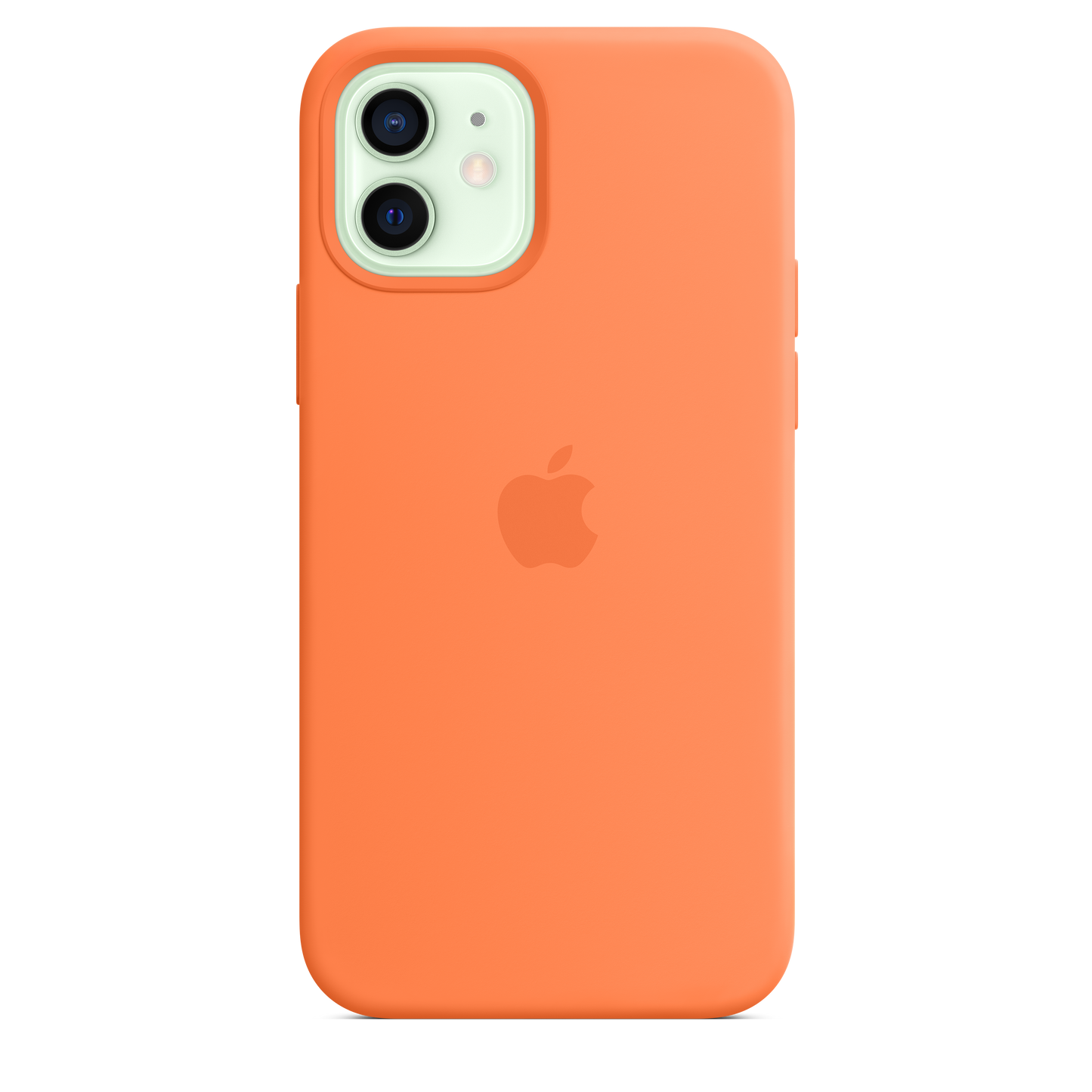 Funda de silicona con MagSafe para el iPhone 12 y iPhone 12 Pro, Naranja kumquat - Rossellimac