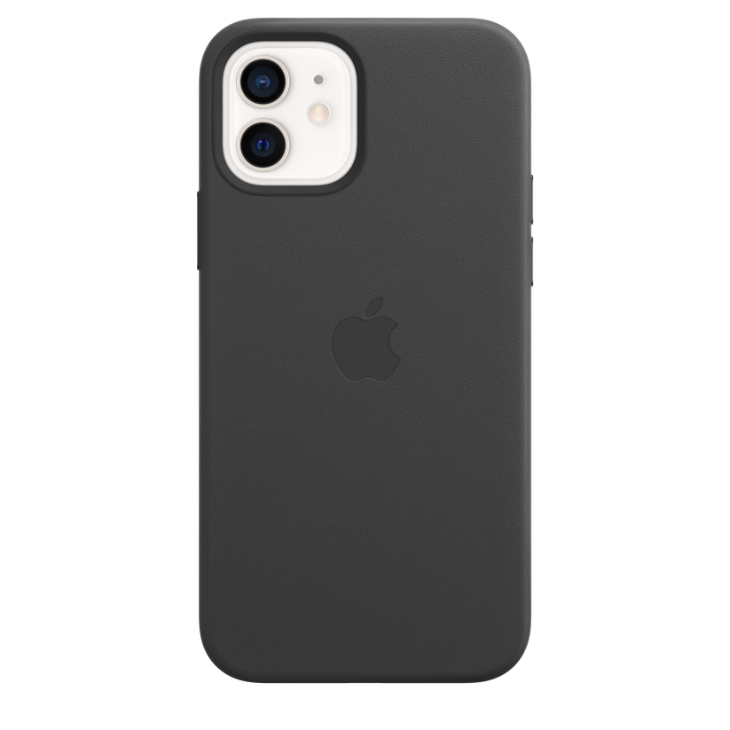 Funda de piel con MagSafe para el iPhone 12 y iPhone 12 Pro, Negro - Rossellimac
