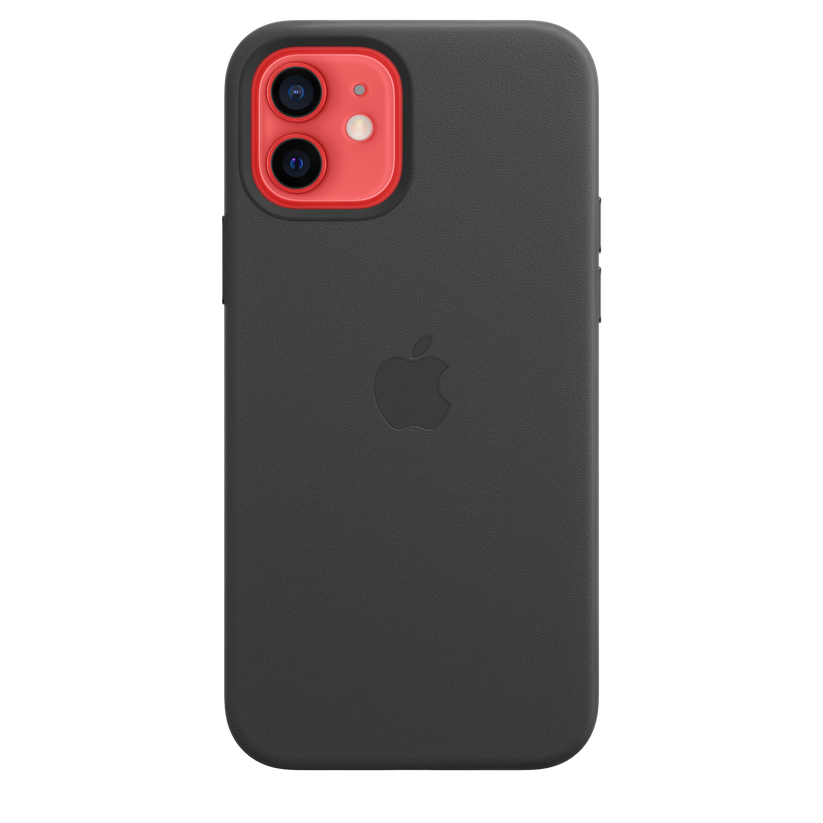 Funda de piel con MagSafe para el iPhone 12 y iPhone 12 Pro, Negro - Rossellimac