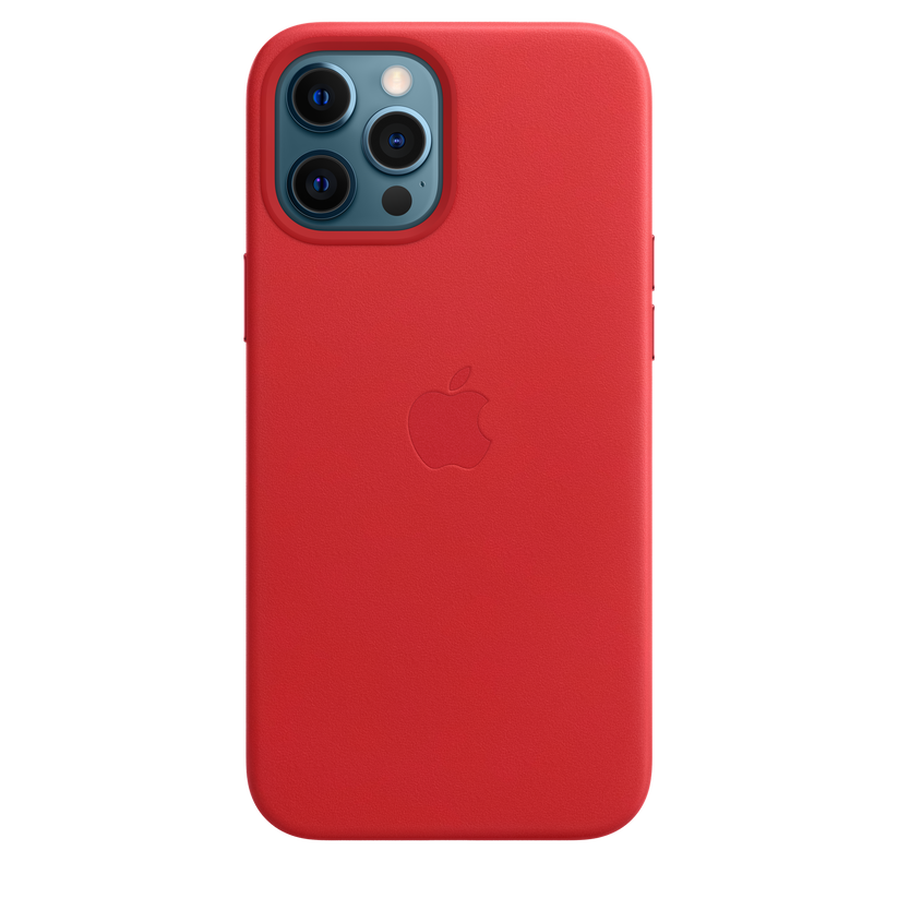 Funda de piel con MagSafe para el iPhone 12 Pro Max, (PRODUCT)RED - Rossellimac