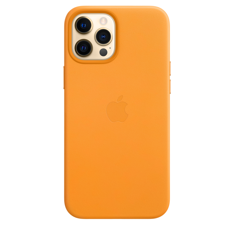 Funda de piel con MagSafe para el iPhone 12 Pro Max, Amapola de California - Rossellimac