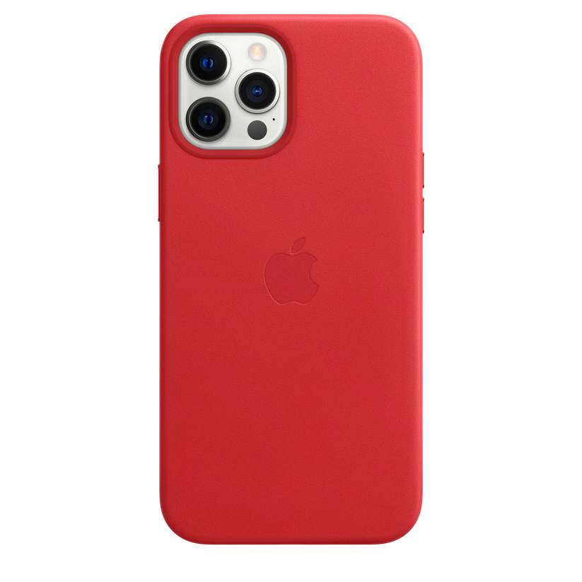 Funda de piel con MagSafe para el iPhone 12 Pro Max, (PRODUCT)RED - Rossellimac