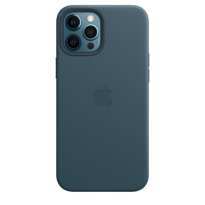 Funda de piel con MagSafe para el iPhone 12 Pro Max, Azul báltico - Rossellimac