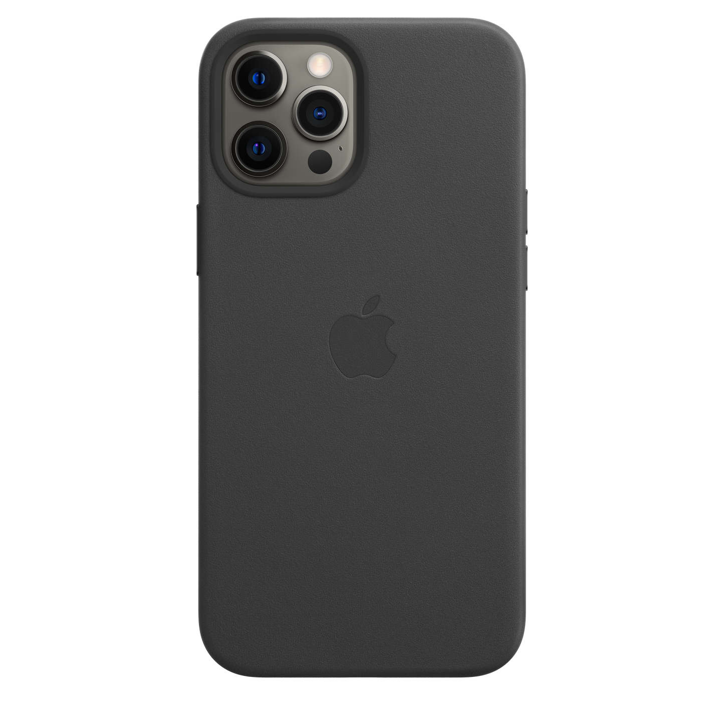 Funda de piel con MagSafe para el iPhone 12 Pro Max, Negro - Rossellimac