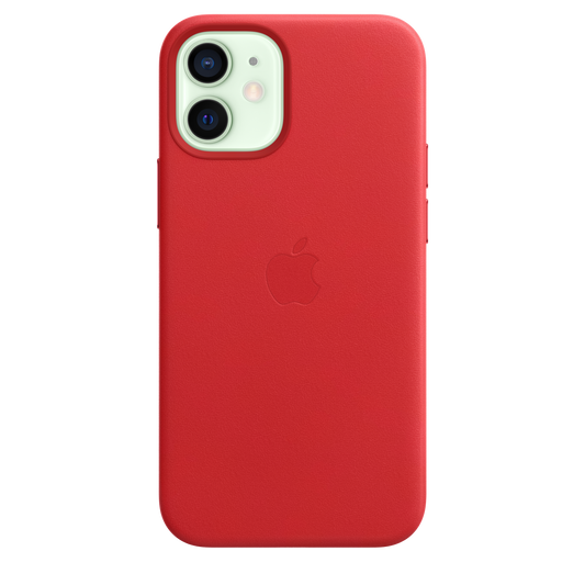 Funda de piel con MagSafe para el iPhone12 mini, (PRODUCT)RED - Rossellimac