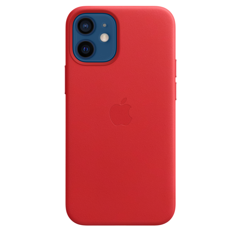 Funda de piel con MagSafe para el iPhone12 mini, (PRODUCT)RED - Rossellimac