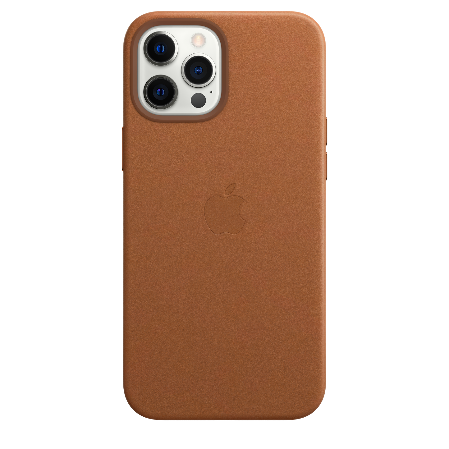 Funda de piel con MagSafe para el iPhone 12 Pro Max, Marrón caramelo - Rossellimac