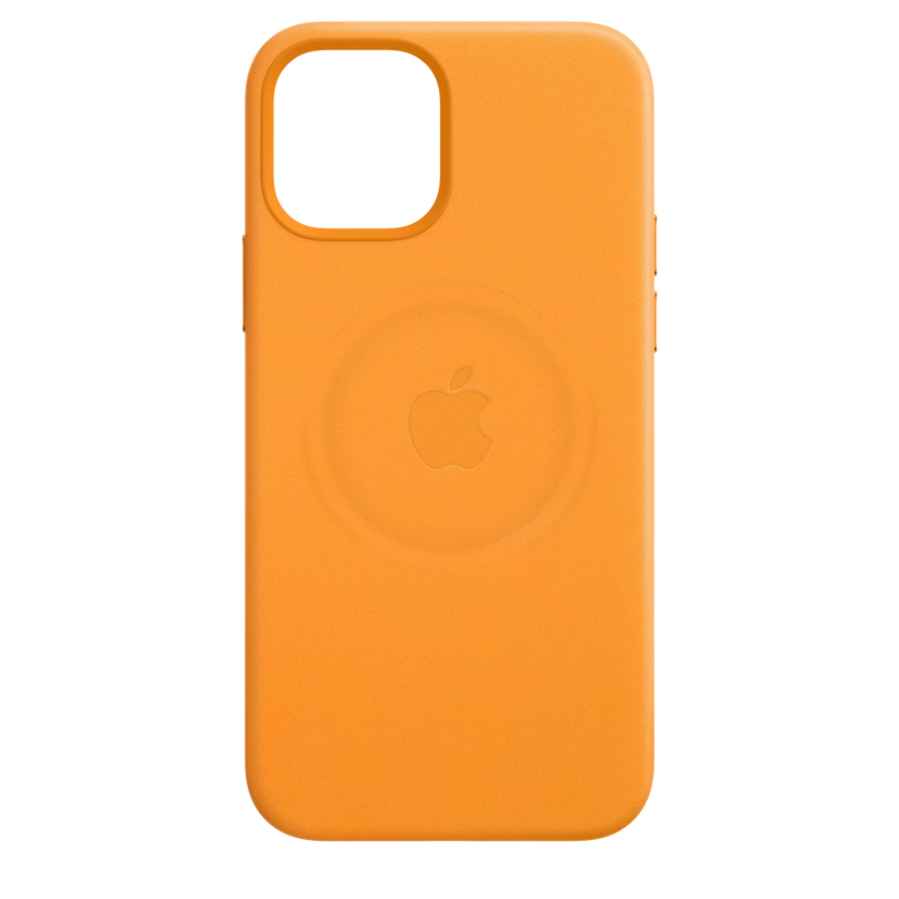 Funda de piel con MagSafe para el iPhone12 mini, Amapola de California - Rossellimac