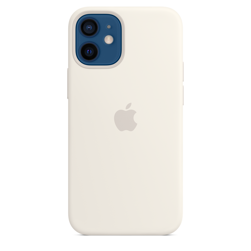 Funda de silicona con MagSafe para el iPhone 12 mini, Blanco - Rossellimac