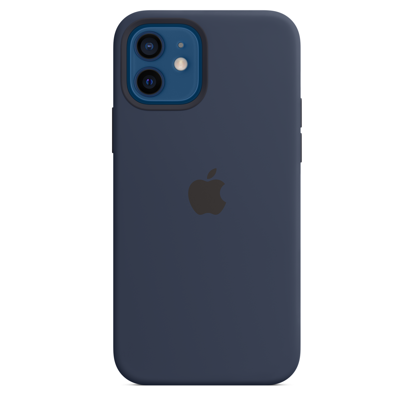 Funda de silicona con MagSafe para el iPhone 12 y iPhone 12 Pro, Azul marino intenso - Rossellimac