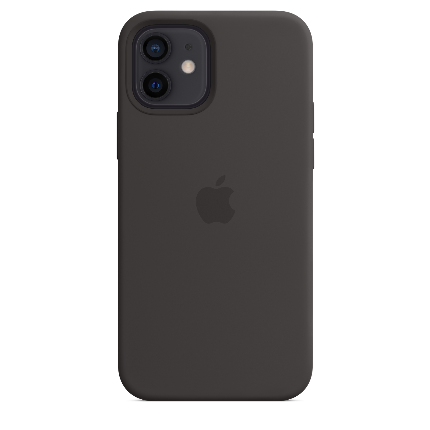 Funda de silicona con MagSafe para el iPhone 12 y iPhone 12 Pro, Negro - Rossellimac