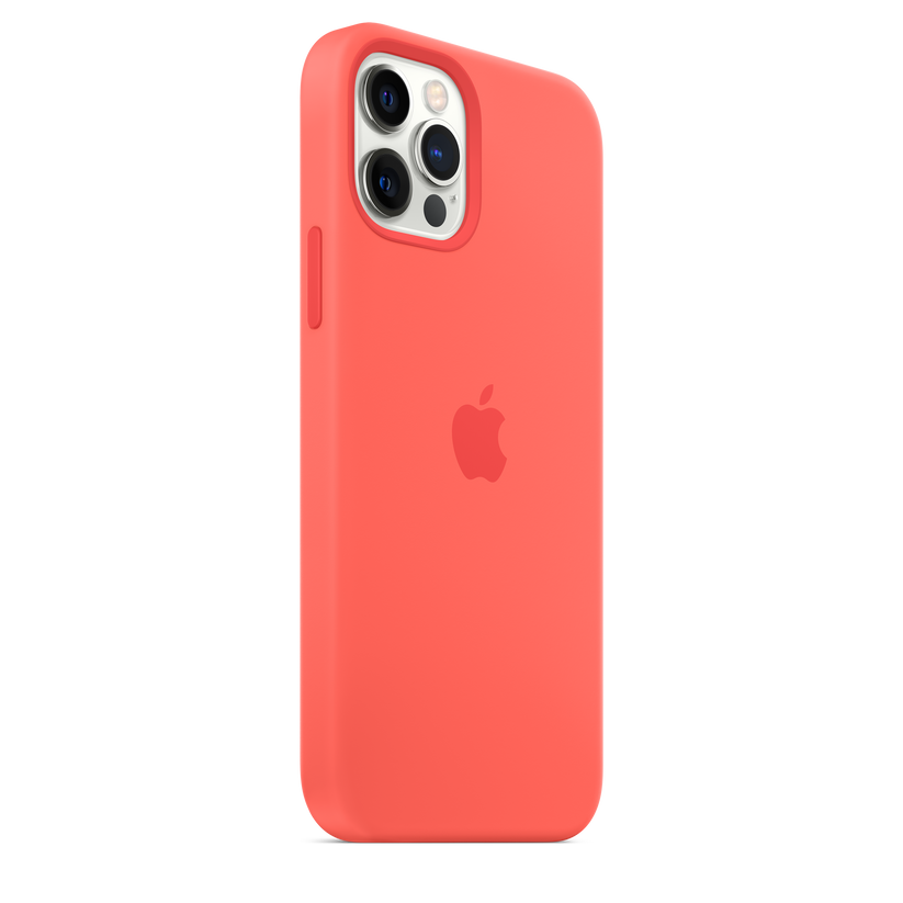 Funda de silicona con MagSafe para el iPhone 12 y iPhone 12 Pro, Pomelo rosa - Rossellimac