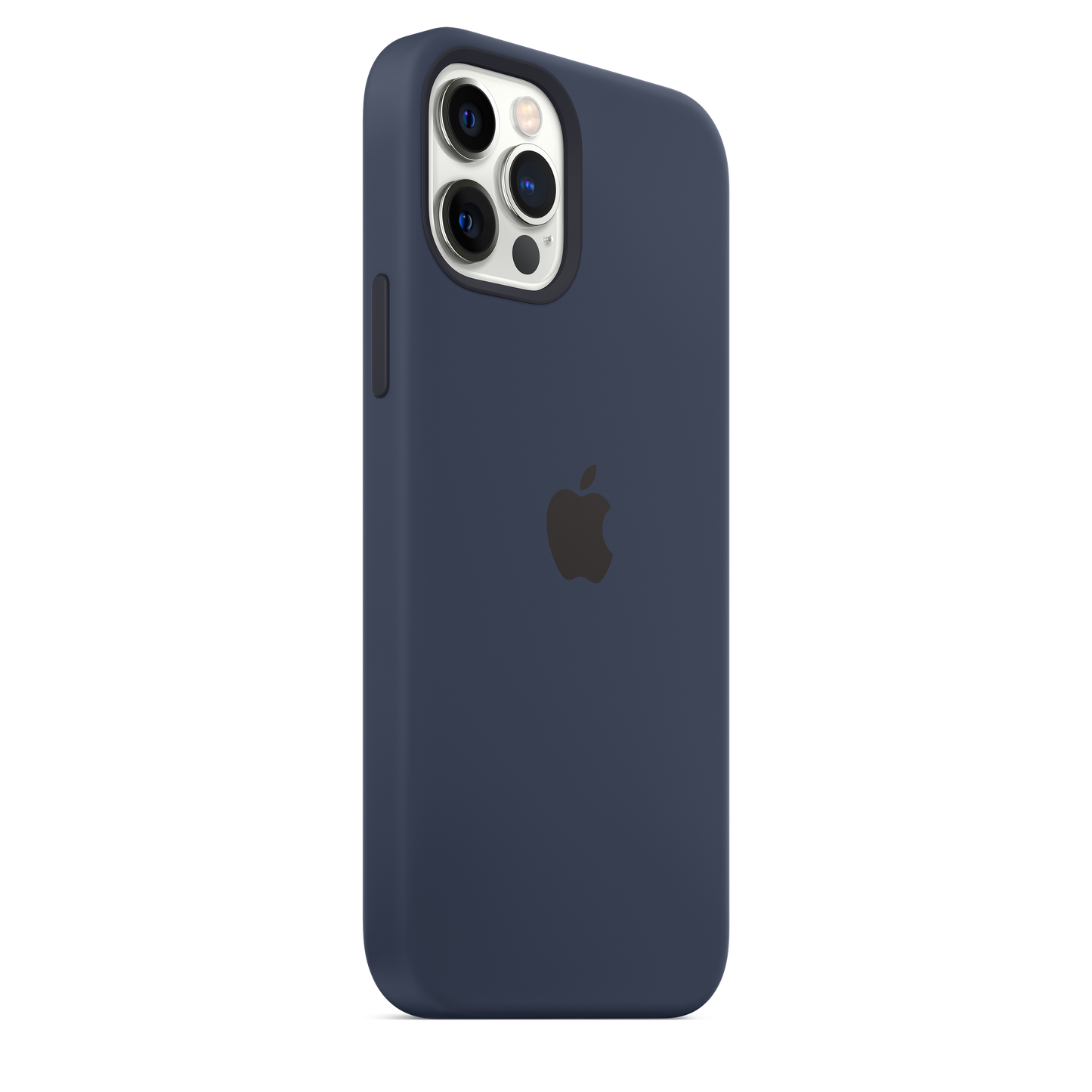 Funda de silicona con MagSafe para el iPhone 12 y iPhone 12 Pro, Azul marino intenso - Rossellimac