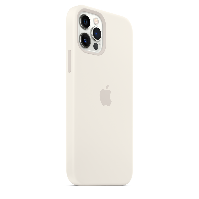 Funda de silicona con MagSafe para el iPhone 12 y iPhone 12 Pro, Blanco - Rossellimac