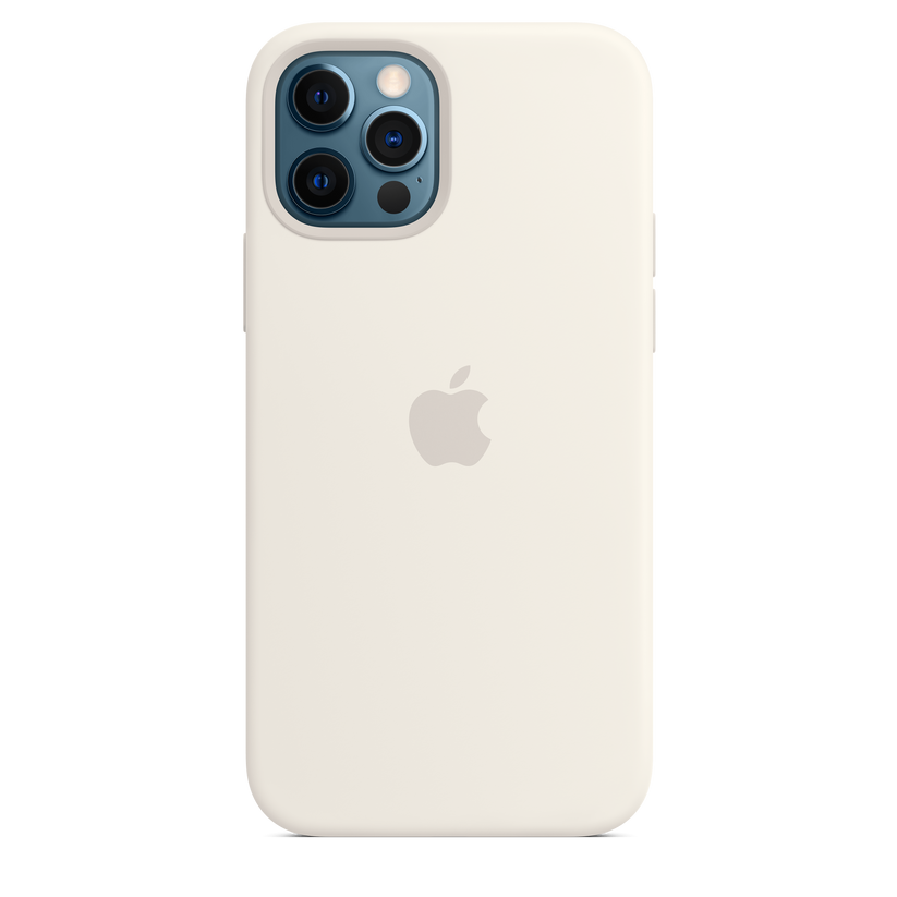 Funda de silicona con MagSafe para el iPhone 12 y iPhone 12 Pro, Blanco - Rossellimac