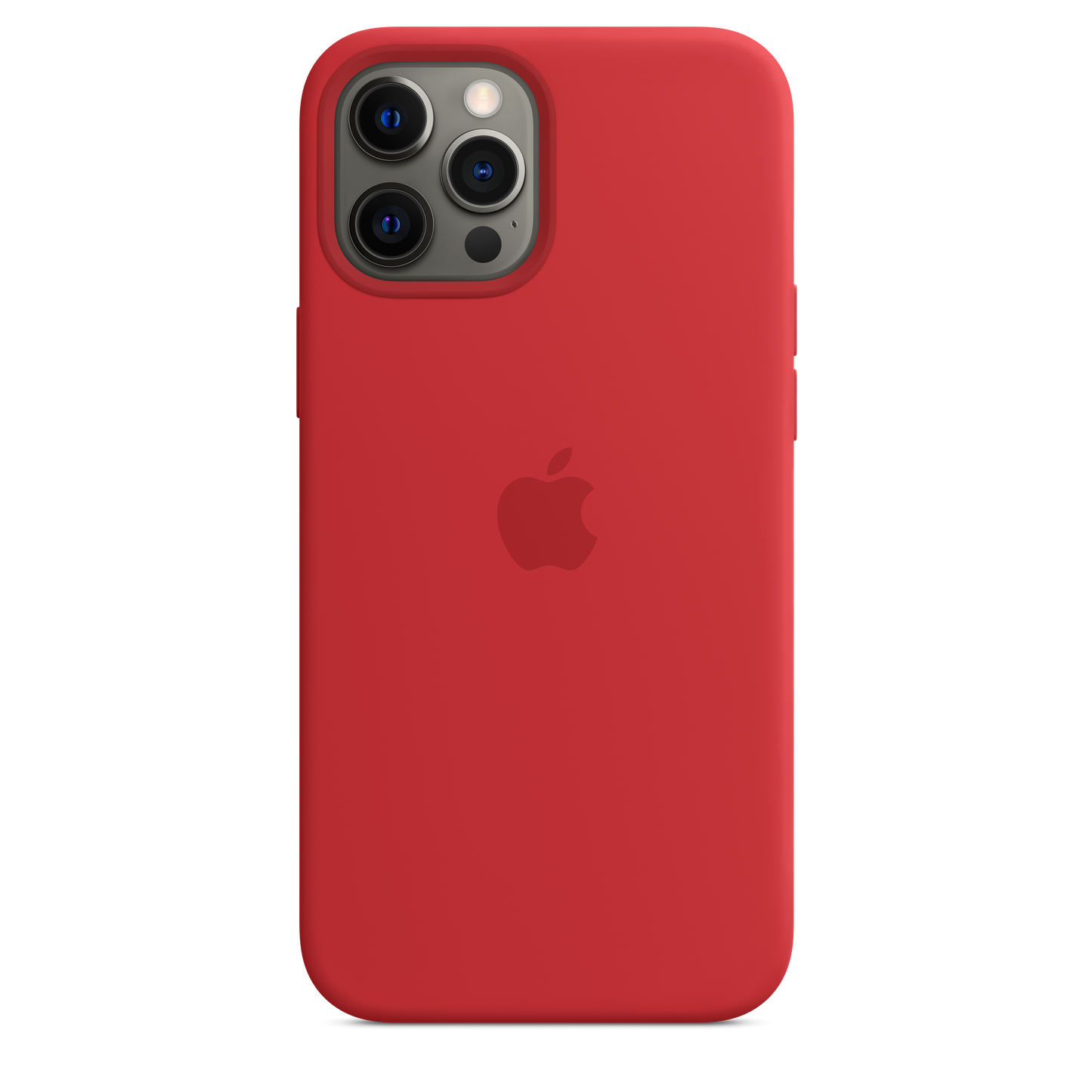 Funda de silicona con MagSafe para el iPhone 12 Pro Max, (PRODUCT)RED