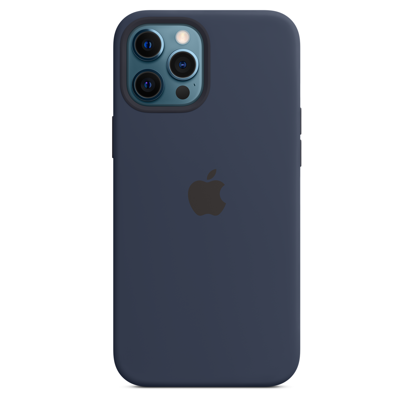 Funda de silicona con MagSafe para el iPhone 12 Pro Max, Azul marino intenso - Rossellimac