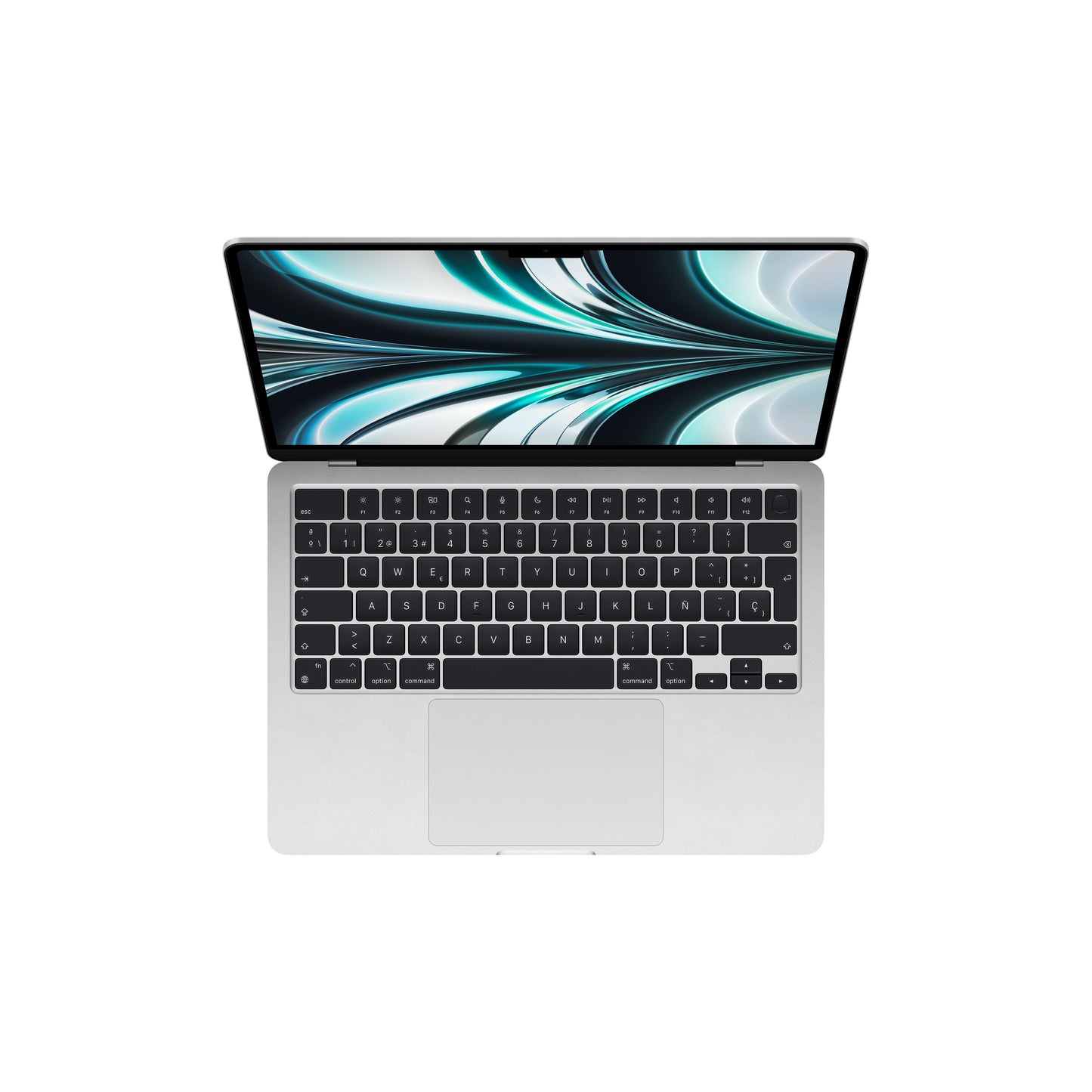 MacBook Air de 13 pulgadas Chip M2 de Apple con CPU de ocho núcleos y GPU de ocho núcleos con Adaptador de corriente USB‑C de 67 W de Apple, Plata, 8GB, 256 GB - Rossellimac