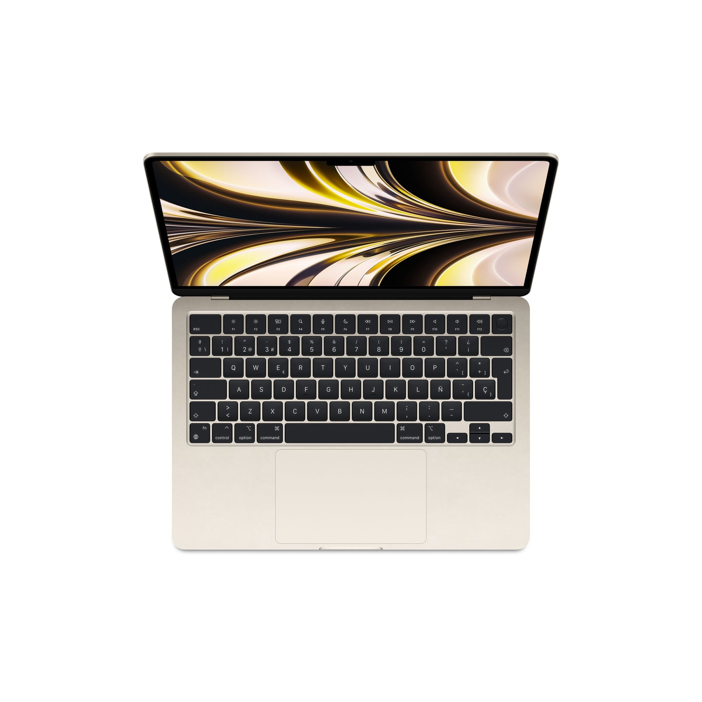 MacBook Air de 13 pulgadas Chip M2 de Apple con CPU de ocho núcleos y GPU de diez núcleos con adaptador de corriente USB‑C de 67 W de Apple, Blanco estrella, 8GB, 512 GB - Rossellimac