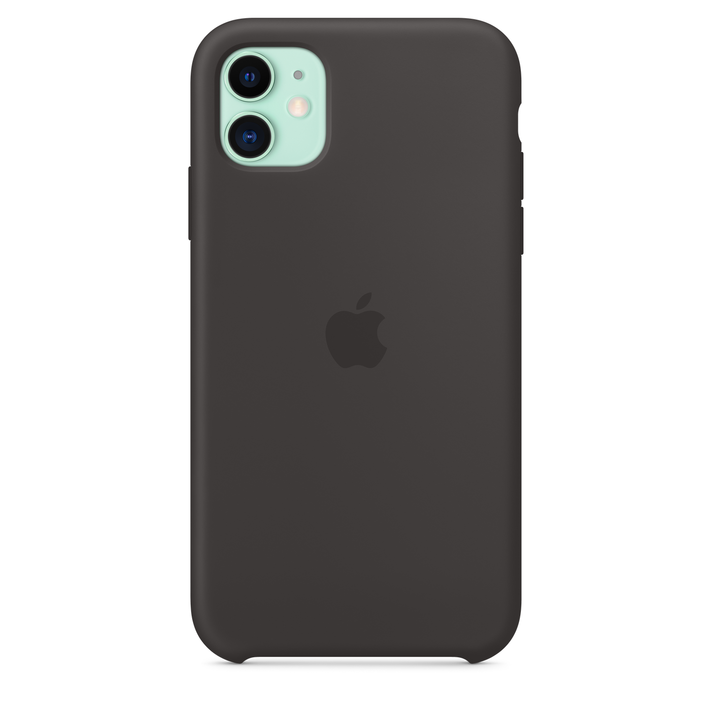 Funda de silicona para el iPhone 11, Negro - Rossellimac