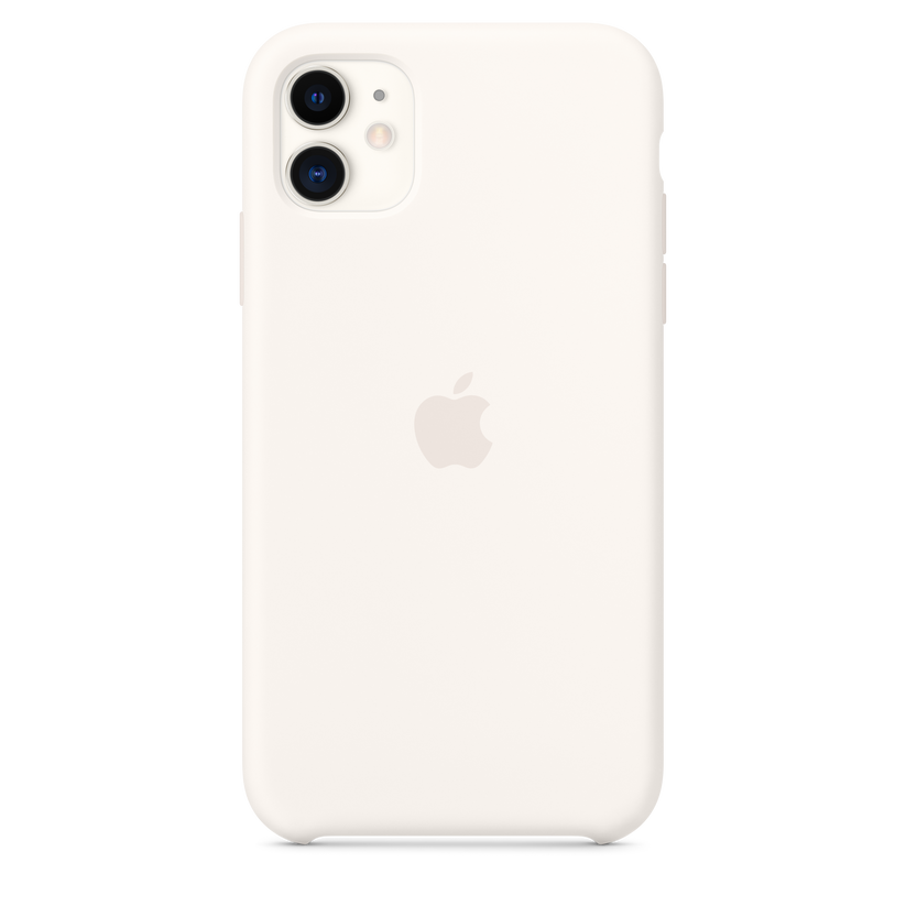 Funda de silicona para el iPhone 11, Blanco suave - Rossellimac