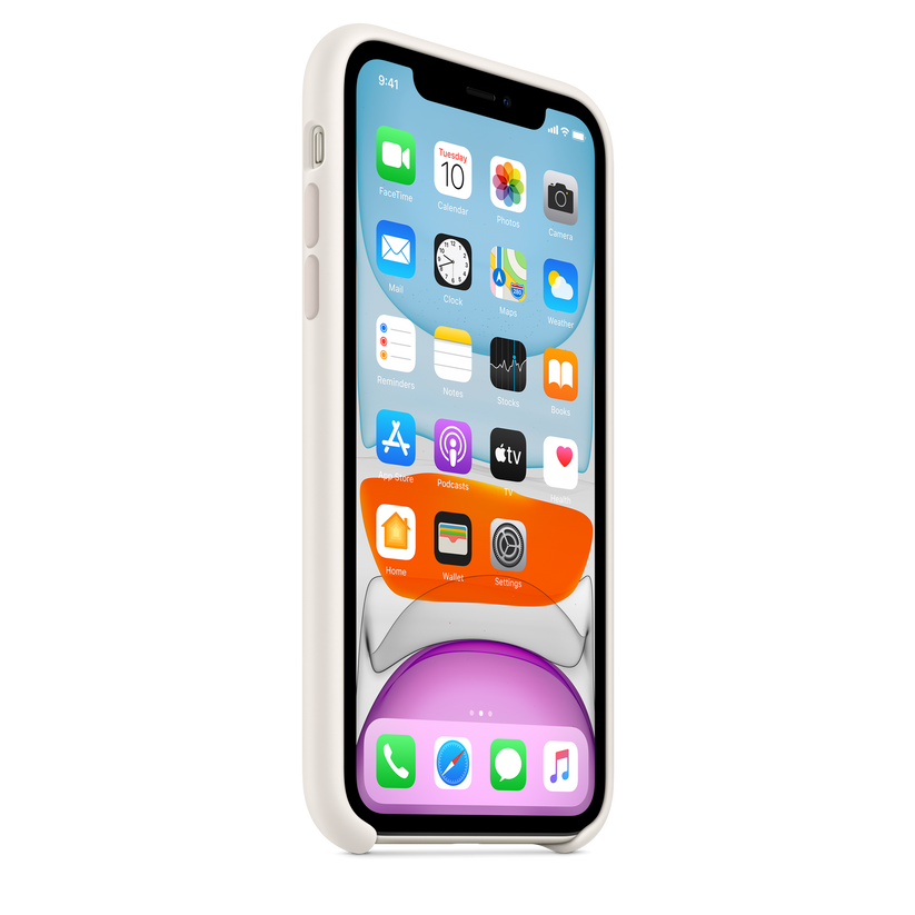 Funda de silicona para el iPhone 11, Blanco suave - Rossellimac