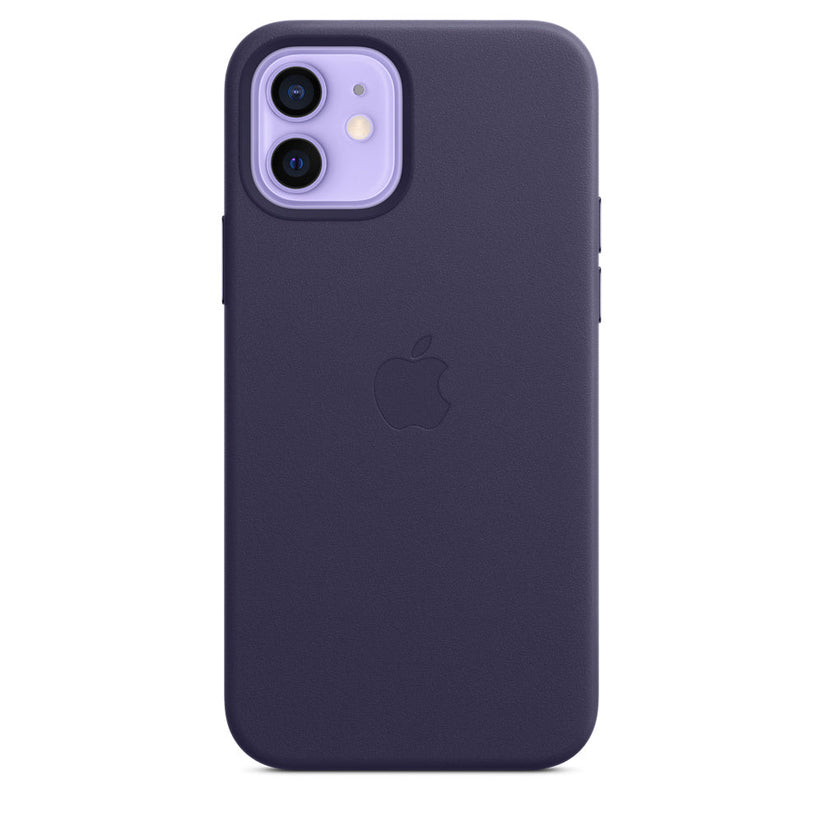 Funda de piel con MagSafe para el iPhone 12 y iPhone 12 Pro, Violeta profundo - Rossellimac