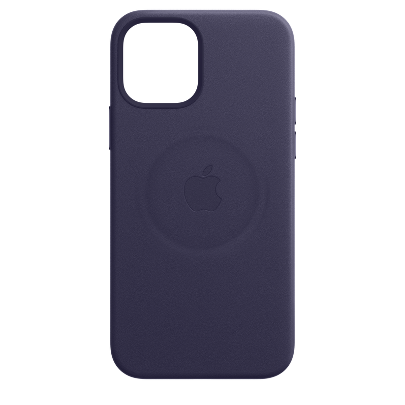 Funda de piel con MagSafe para el iPhone 12 y iPhone 12 Pro, Violeta profundo - Rossellimac