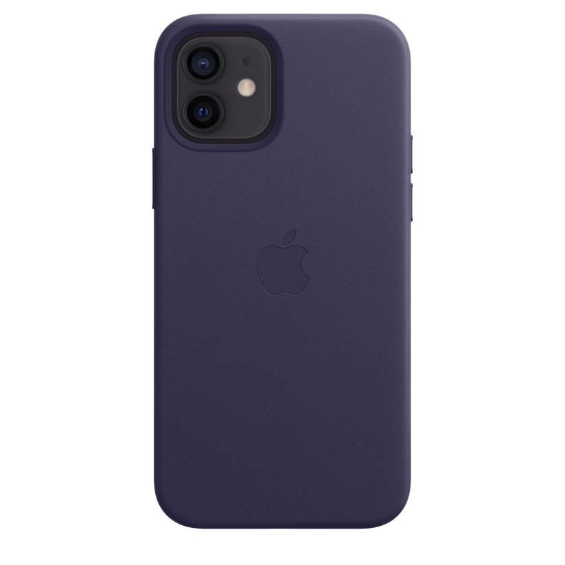 Funda de piel con MagSafe para el iPhone 12 y iPhone 12 Pro, Violeta profundo - Rossellimac