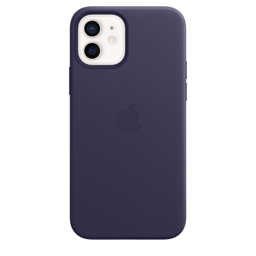 Funda de piel con MagSafe para el iPhone 12 y iPhone 12 Pro, Violeta profundo - Rossellimac