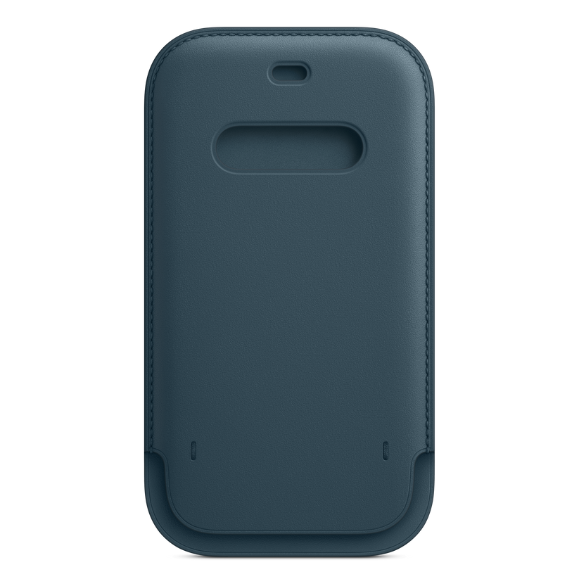 Funda integral de piel con MagSafe para el iPhone 12 y iPhone 12 Pro, Azul báltico - Rossellimac
