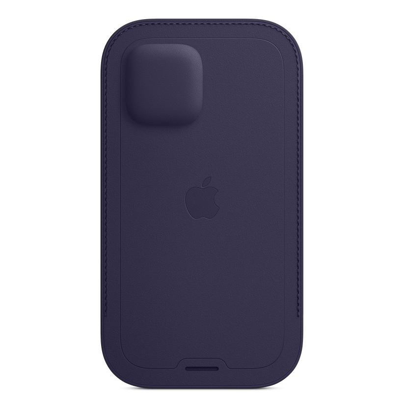 Funda integral de piel con MagSafe para el iPhone 12 y iPhone 12 Pro, Violeta profundo - Rossellimac