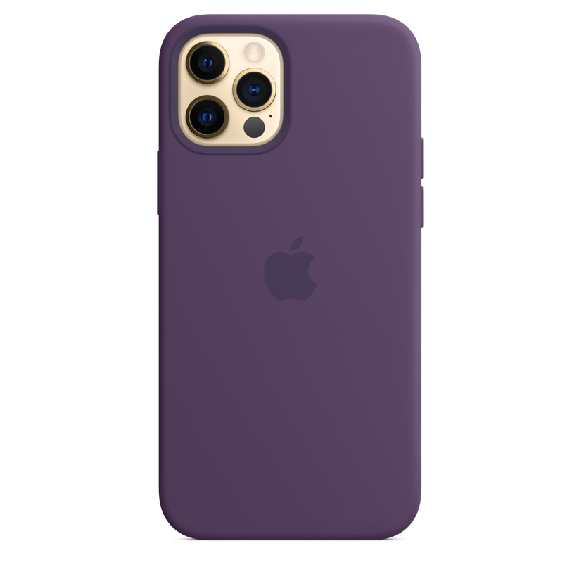 Funda de silicona con MagSafe para el iPhone 12 y iPhone 12 Pro, Amatista - Rossellimac